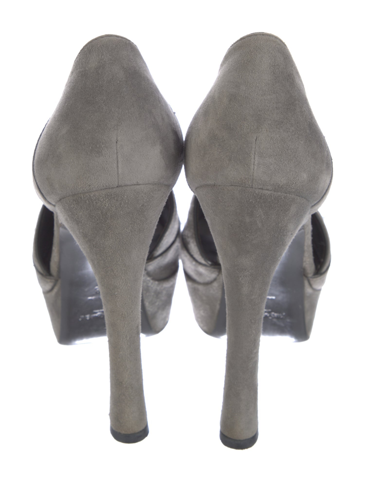 Saint Laurent Suede D'Orsay Pumps